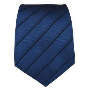 ARMANI COLLEZIONI Current Blue Striped Silk Tie ITALY 60"/ 3" EC
